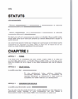Projets de statuts signés